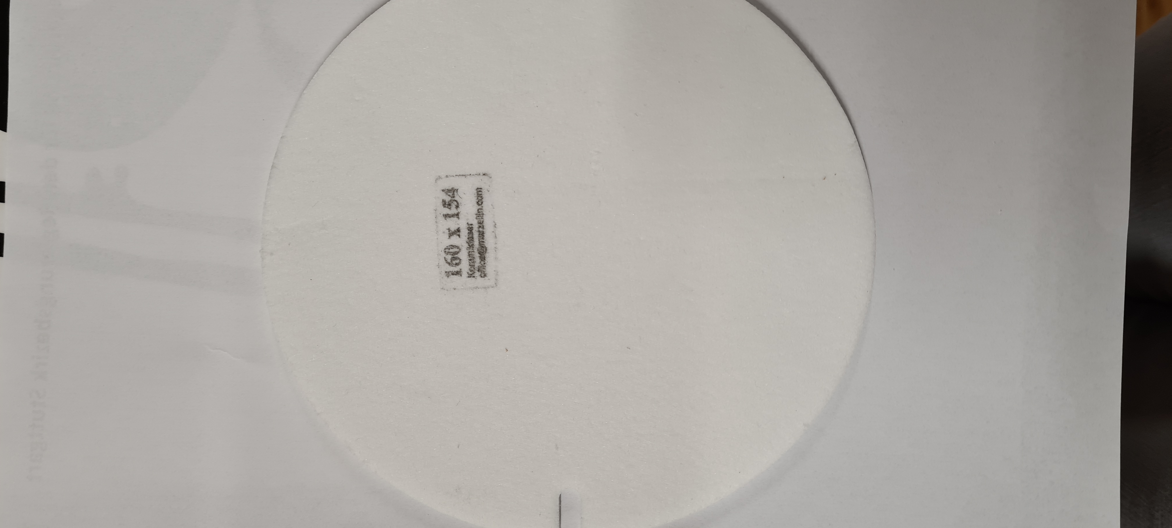 Ofenrohr-Reinigungsdeckel-Dichtung 154x160 mm, für Ofenrohre 150-180 mm